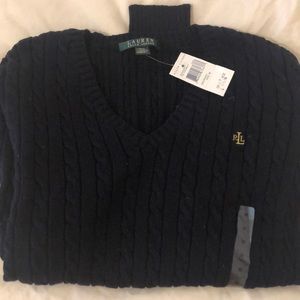 Ralph Lauren v neck sweater never worn!